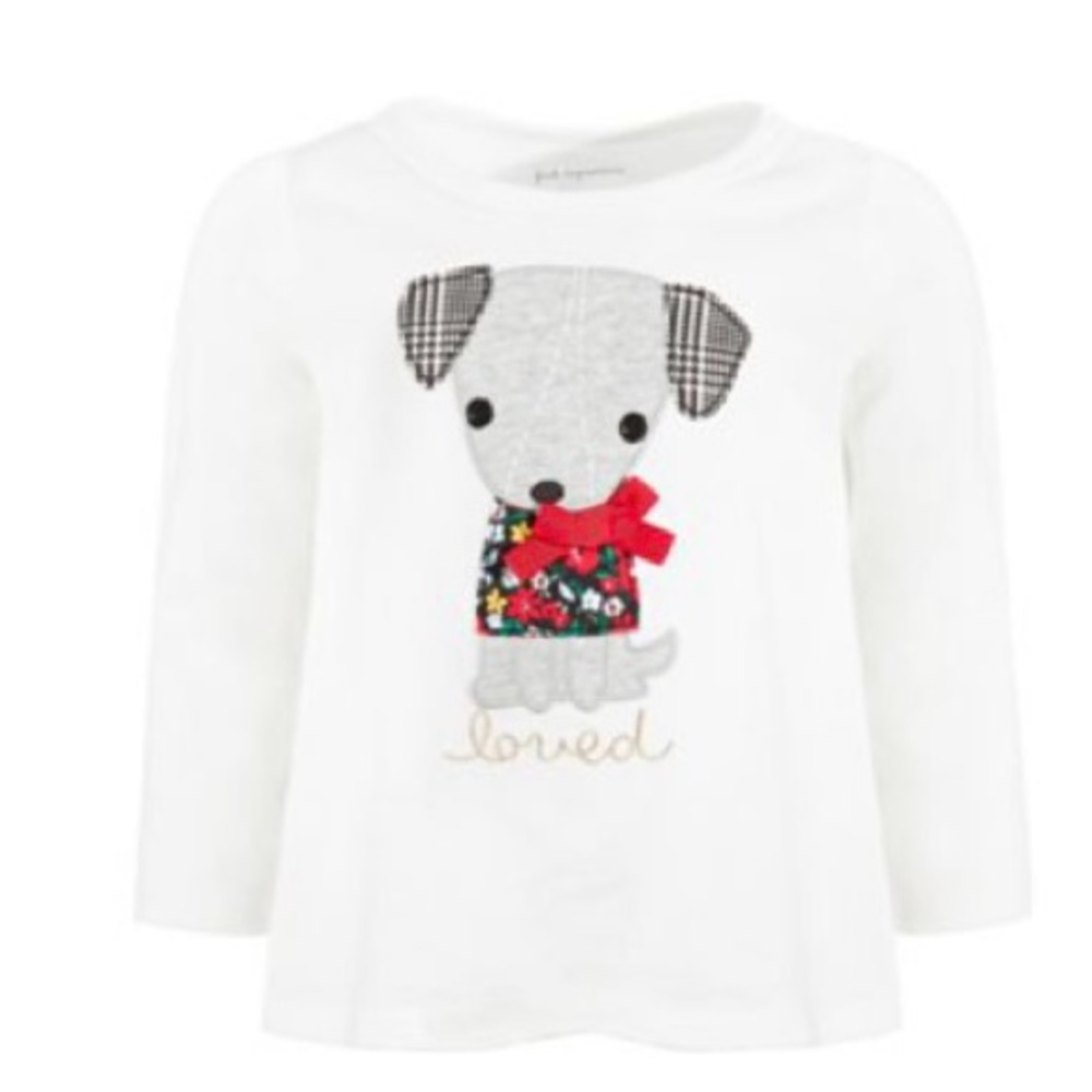 NWT Christmas Puppy LS Tee (24m)